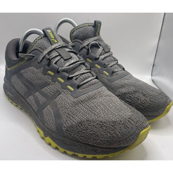 Asics Alpine XT Grey/Yellow Running Fitness (T878N) Womens Size 9.5 - Picture 1 of 8